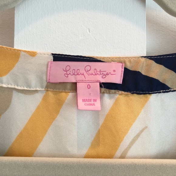 Lilly Pulitzer 100% Silk Tunic Dress - Size 0 - Picture 6 of 8
